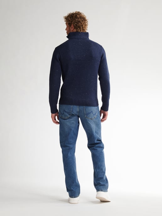 Petrol Industries - Knitted Half-Zip Sweater Denver Men - Blue - Image 6