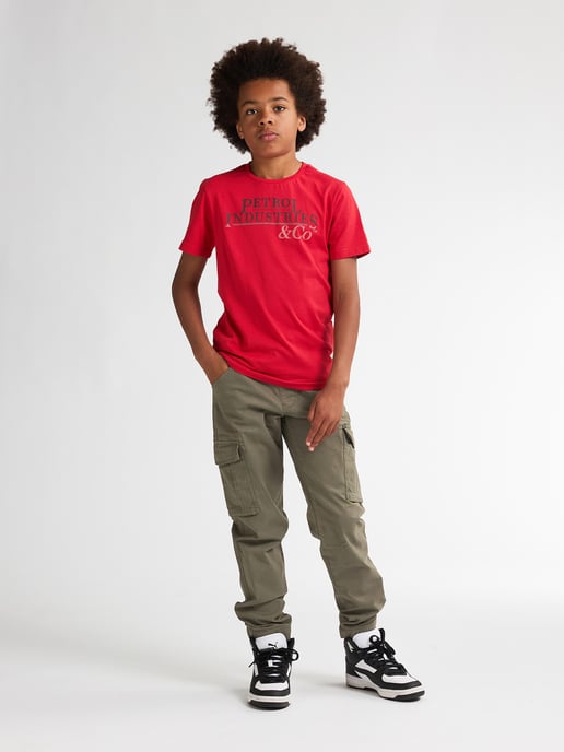 Petrol Industries - Jongens Tapered Cargo Broek Snake - Groen - Image 5