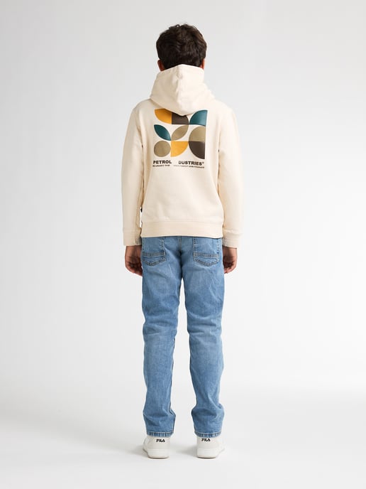 Petrol Industries - Jongens Backprint Hoodie Hood - Geel - Image 6