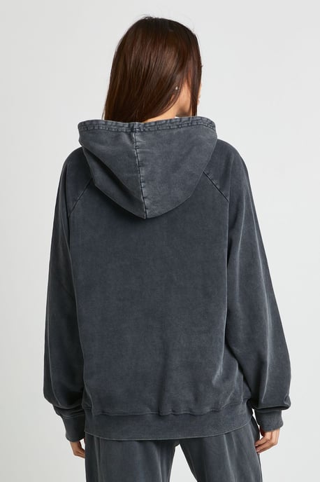Washed Raglan Seam Oversized Hoodie - Image 2