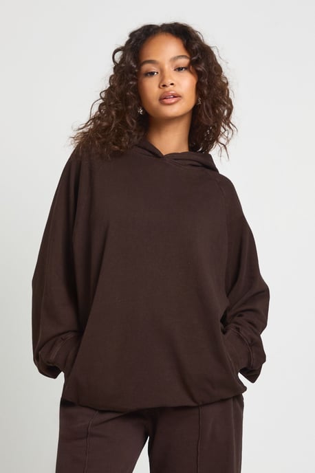 Washed Raglan Seam Oversized Hoodie - Image 3