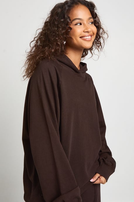 Washed Raglan Seam Oversized Hoodie - Image 4