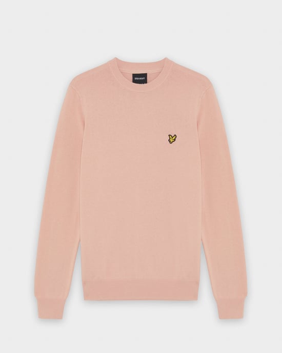 Crew Neck Jumper in Coral - Image 4