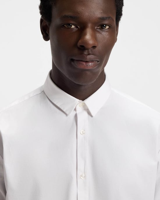 Ero3 Long Sleeve Shirt in White - Image 3
