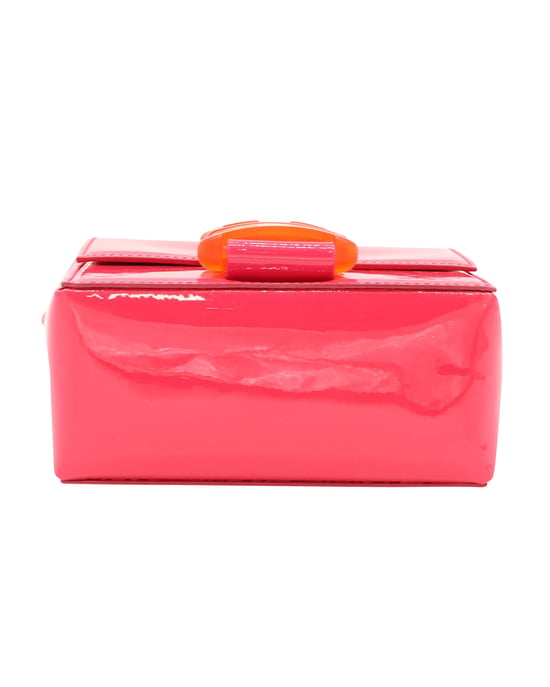 Christopher Kane Safety Buckle Cross-Body Bag in Pink Patent - Image 4