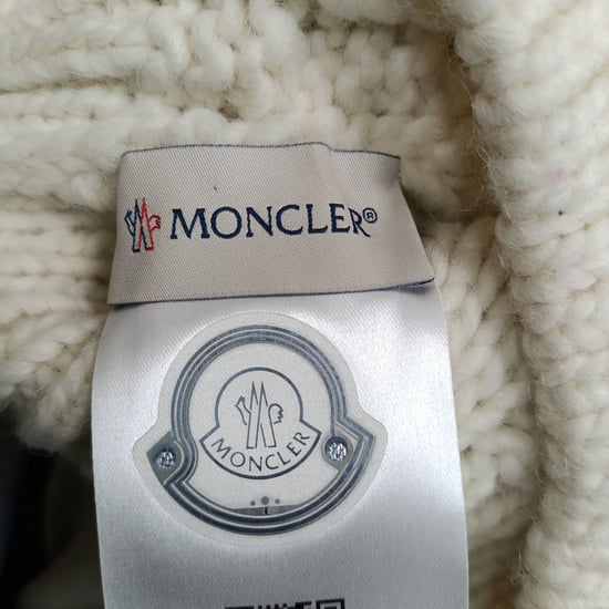Moncler muts met pompon in witte wol - Image 3