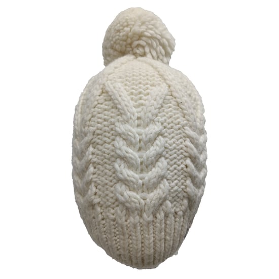 Moncler muts met pompon in witte wol - Image 5