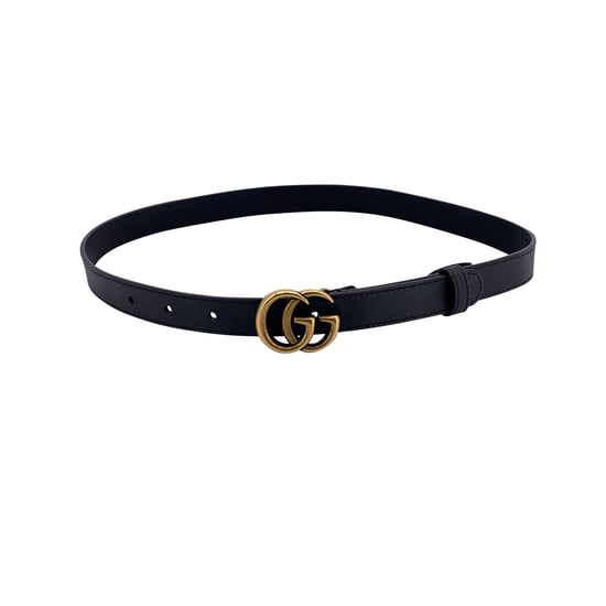Gucci leren riem met GG-gesp - Image 1