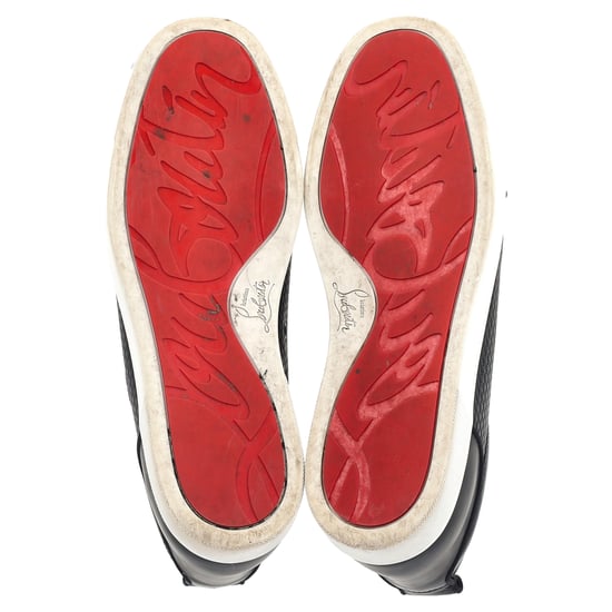 Christian Louboutin Louis Junior sneakers in zwart leer - Image 6