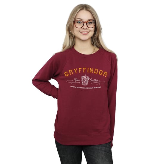 Harry Potter Dames/Dames Gryffindor Team Zwerkbal Sweatshirt (Bourgondië) - Image 2