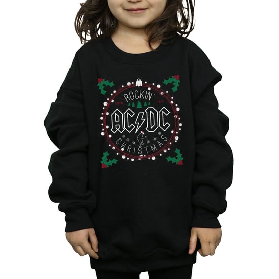 AC/DC Meisjes Kerstmis Cirkel Sweatshirt (Zwart) - Image 3