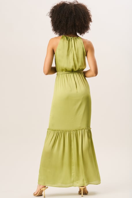 Green Halter Neck Maxi Dress - Image 4