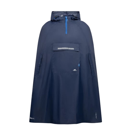 Trespass - Unisex Qikpac Waterdichte Opbergbare Poncho met Capuchon (Marine) - Image 1