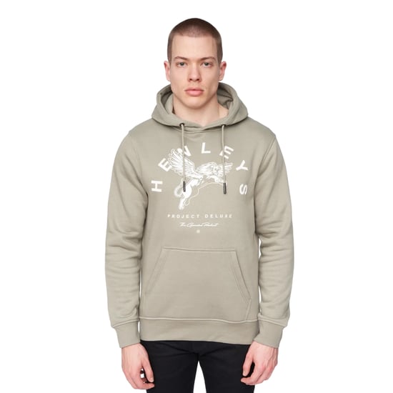Henleys Mens Colhen Hoodie (Dusty Olive) - Image 1