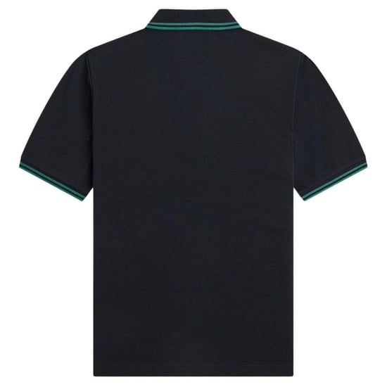 Fred Perry Herenpoloshirt met dubbele kraag (Zwart) - Image 2
