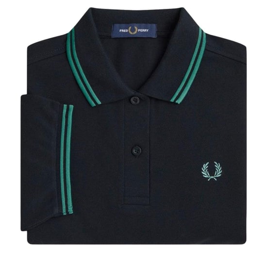 Fred Perry Herenpoloshirt met dubbele kraag (Zwart) - Image 4