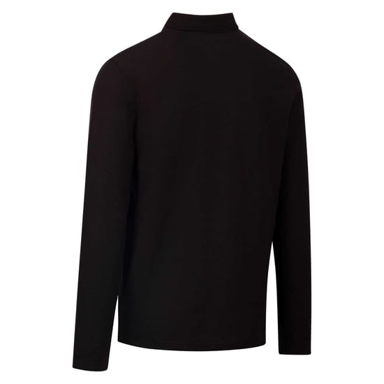 Trespass Mens Leblanc Long-Sleeved Polo Shirt (Black) - Image 2