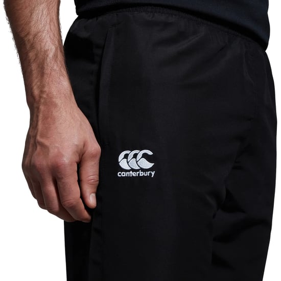 Canterbury Mens Club Plain Tapered Leg Tracksuit Bottoms (Black) - Image 4