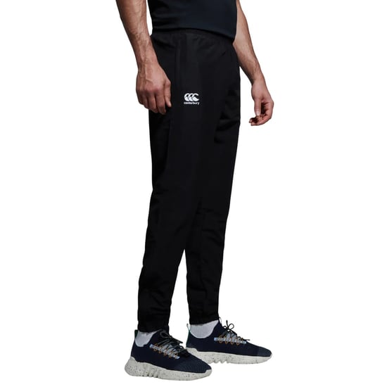 Canterbury Mens Club Plain Tapered Leg Tracksuit Bottoms (Black) - Image 6