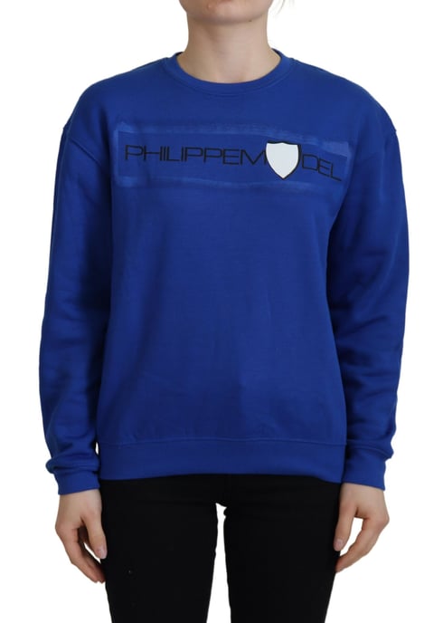 Blauwe Crewneck Sweatshirt Relaxed Fit - Image 1