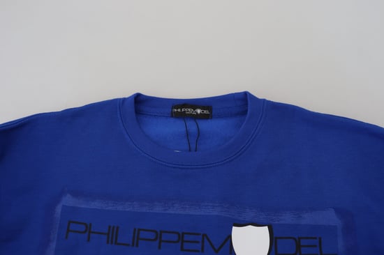 Blauwe Crewneck Sweatshirt Relaxed Fit - Image 5