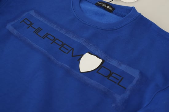 Blauwe Crewneck Sweatshirt Relaxed Fit - Image 6