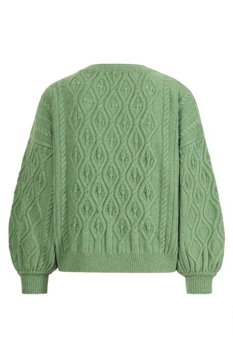 O-Neck Pullover, Structure Pattern - Image 2