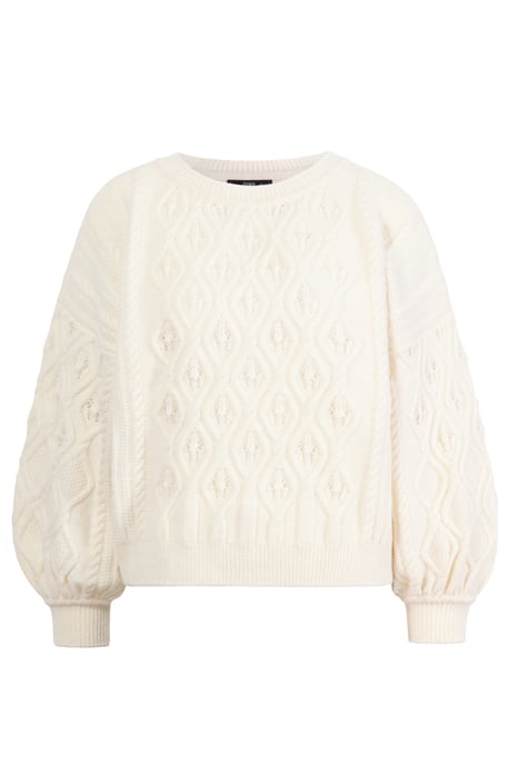 O-Neck Pullover, Structure Pattern - Image 1