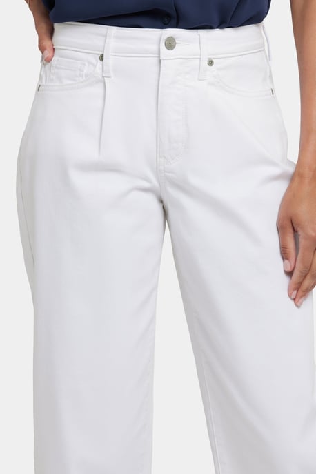 Ballon Enkel Jeans Met Hoge Taille | Optisch Wit - Image 3