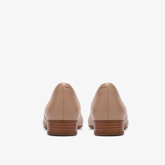 Juliet Rise Taupe Leather Shoes - Image 5