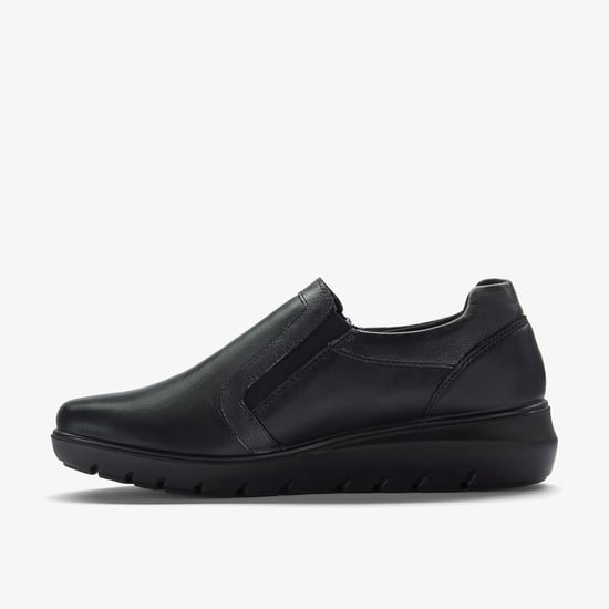 Un Bay Zip Black Leather Shoes - Image 2