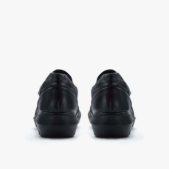 Un Bay Zip Black Leather Shoes - Image 4