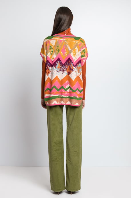 Sleeveless Pullover, Root Pattern - Image 3