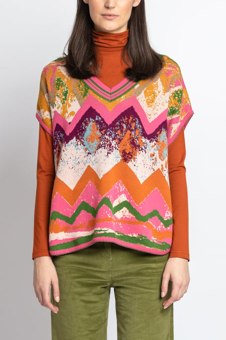 Sleeveless Pullover, Root Pattern - Image 4