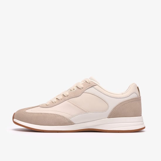 Cloford Lo Off White Combi Trainers - Image 2