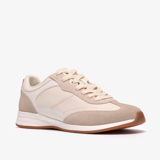 Cloford Lo Off White Combi Trainers - Image 4