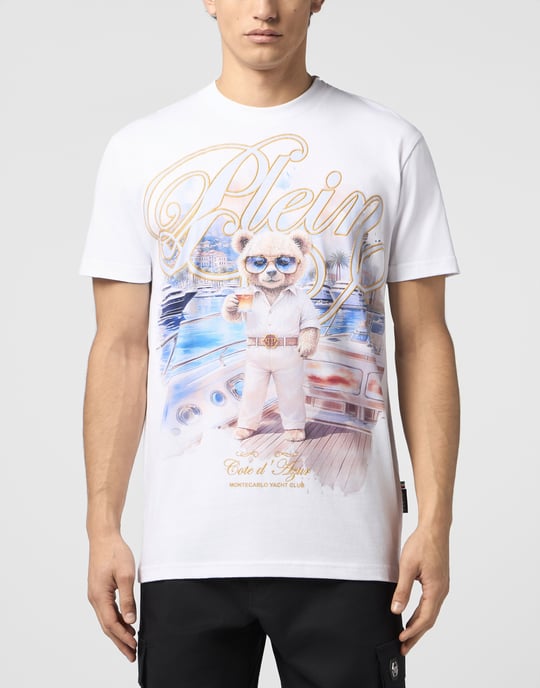 Rundhalsad T-shirt med nallebjörn - Image 2