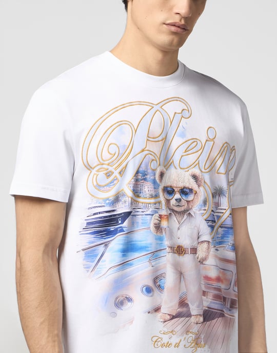 Rundhalsad T-shirt med nallebjörn - Image 3
