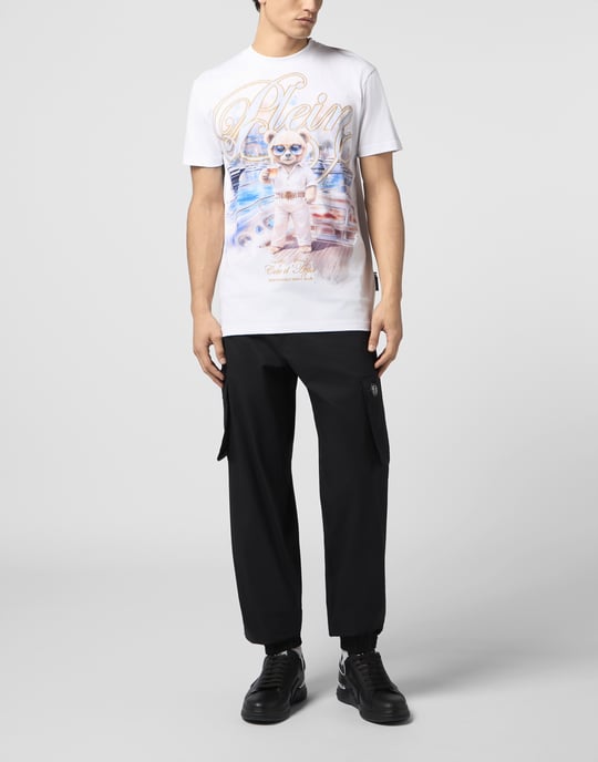 Rundhalsad T-shirt med nallebjörn - Image 4