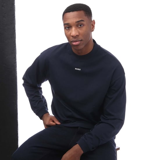 Hugo Boss Heren Logo Bedrukt Relaxed Fit T-shirt (Donkerblauw) - Image 4