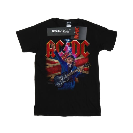 AC/DC Jongens Angus Union Flag Lightning T-Shirt (Zwart) - Image 1