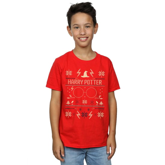 Harry Potter Jongens Kerstpatroon T-shirt (Rood) - Image 2