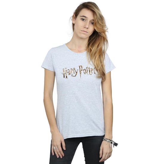 Harry Potter Dames/Dames T-shirt Katoen met Logo in Kleur (Sportgrijs) - Image 2