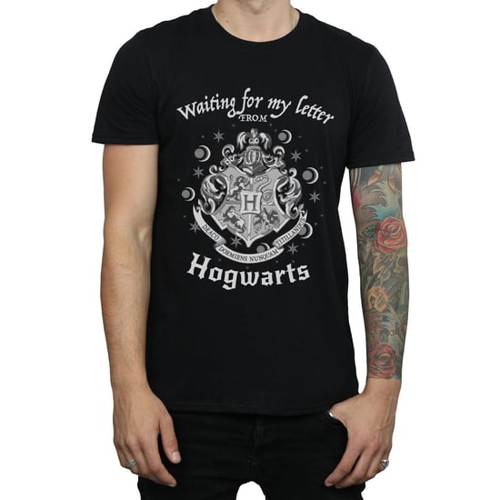 Harry Potter Heren Hogwarts Wachten Op Mijn Brief T-Shirt (Zwart) - Image 3
