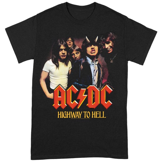 AC/DC Unisex T-shirt Highway To Hell voor volwassenen (Zwart/Rood) - Image 1