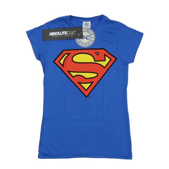 DC Comics Womens/Ladies Superman Logo Cotton T-Shirt (Royal Blue) - Image 1