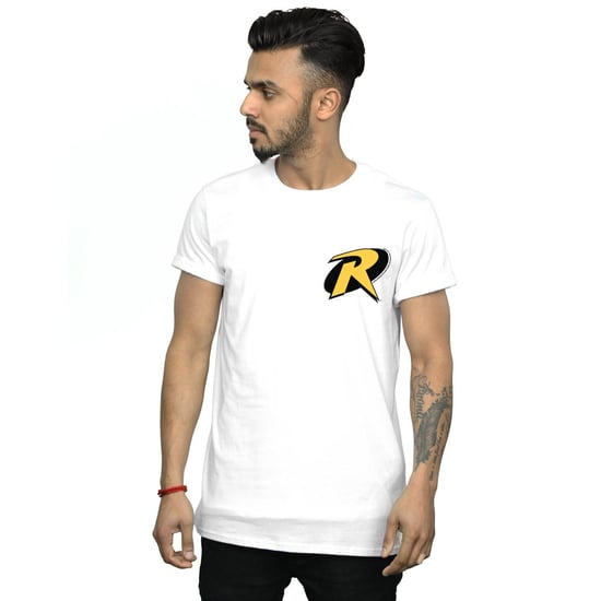 DC Comics Mens Batman Robin Logo T-Shirt (White) - Image 3
