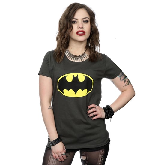 DC Comics Womens/Ladies Batman Logo Cotton T-Shirt (Light Graphite) - Image 3