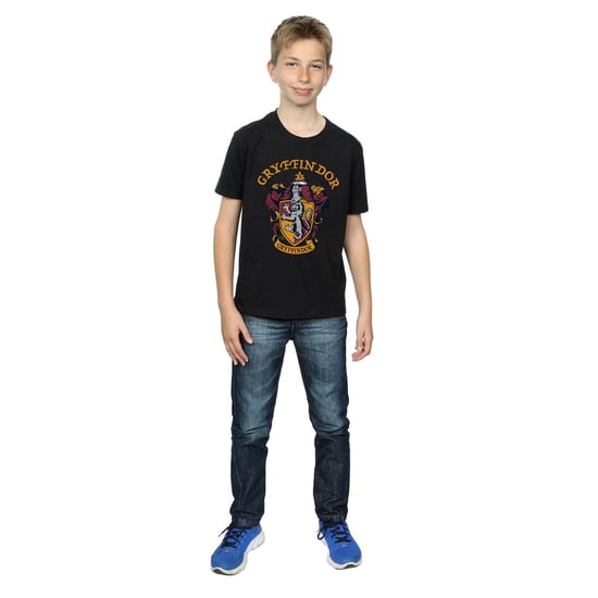 Harry Potter Jongens Gryffindor Katoenen T-Shirt (Zwart) - Image 6