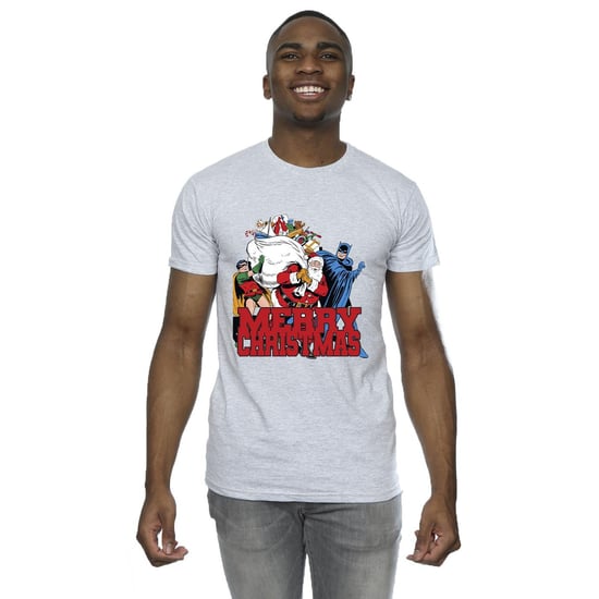 DC Comics Batman Merry Christmas Comic T-shirt för herrar (Sport Grå) - Image 2